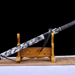 China sword Handmade /functional/sharp/ 龙鬼战刃/HW96