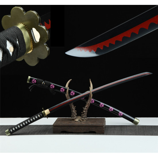 One Piece sword Handmade / Animation/anupdated  version/One piece/Black knife autumn water/黑刀秋水/LR48