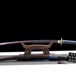 hand forged Japanese katana swords/functional/sharp/ 带蓝/LW85