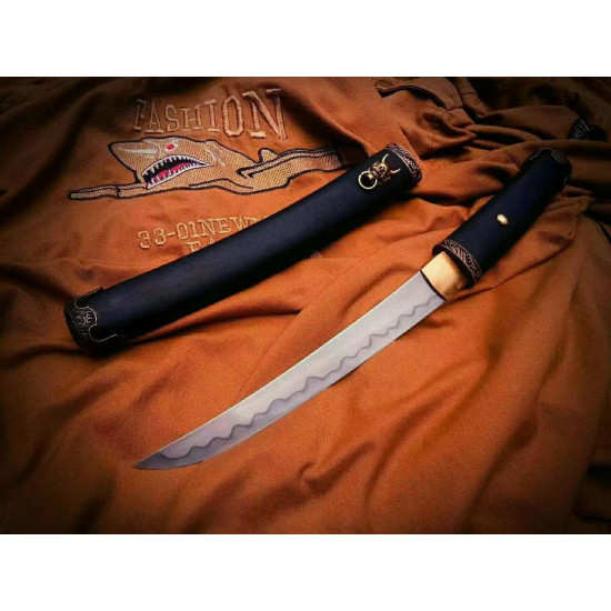 Short knife hand forged Japanese katana swords/functional/sharp/ 般若/D1