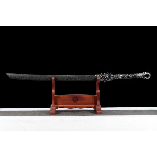 China sword Handmade /functional/sharp/ 龙焰弯刀/D20