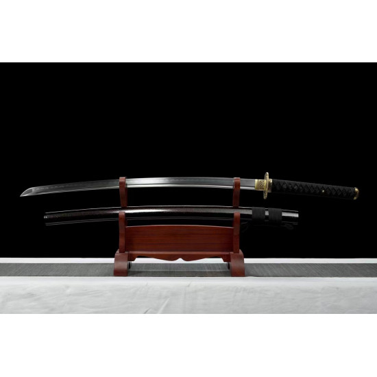 hand forged Japanese katana swords/functional/sharp/ 黑泽武士/T3