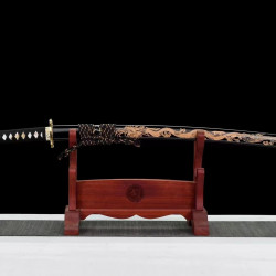 hand forged Japanese katana swords/functional/sharp/ 刻龙武士/T5