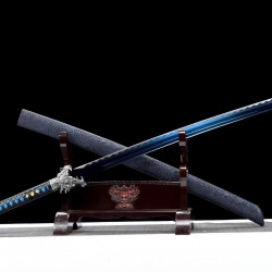 China sword Handmade /functional/sharp/ 幽蓝/K16