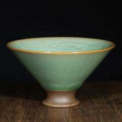 Longquan celadon/ Handmade/ practicality/ Decoration/ 小鱼儿/Q25